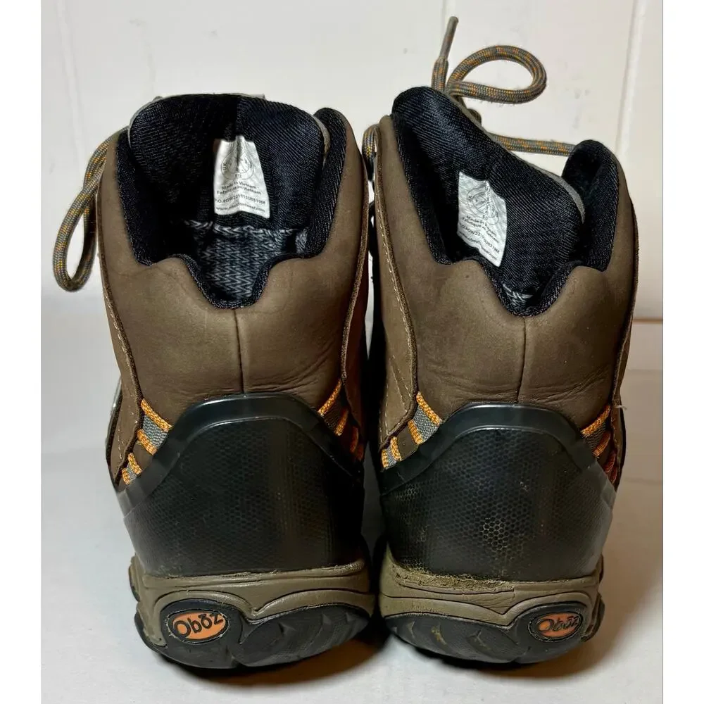 Oboz Men’s Bridger Mid Waterproof Hiking Boots Brown 22101 Sz 10